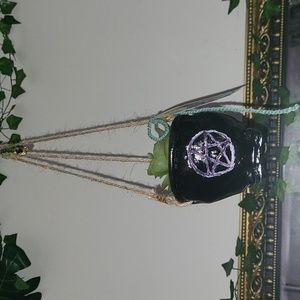 Handmade Cauldron Plant Hanger